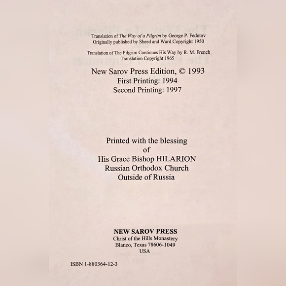 ✠︎ The Way of A Pilgrim and The Pilgrim Continues His Way - Picture 3 of 8